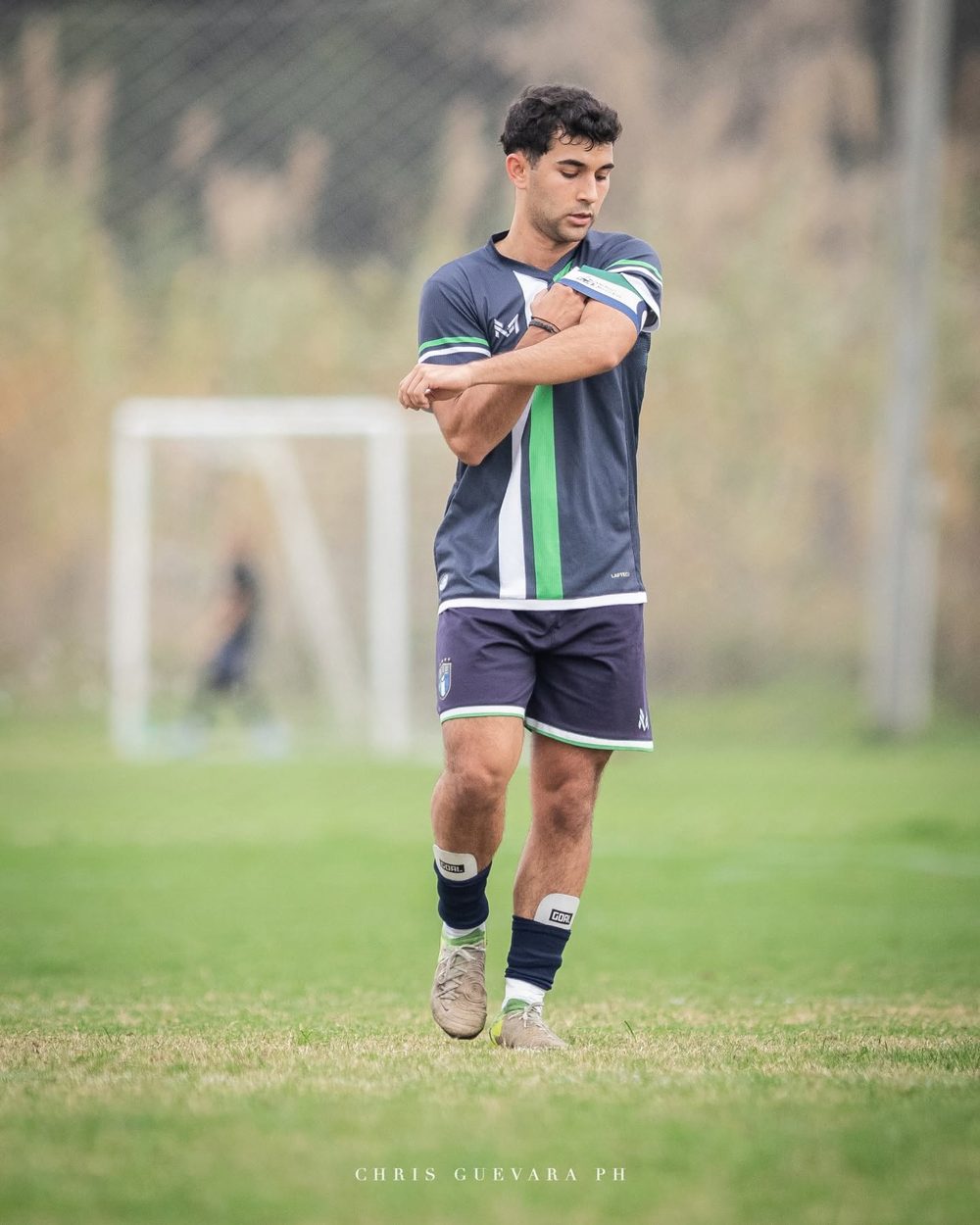 Mateo Codina, capitán de la Sub 20, en acción